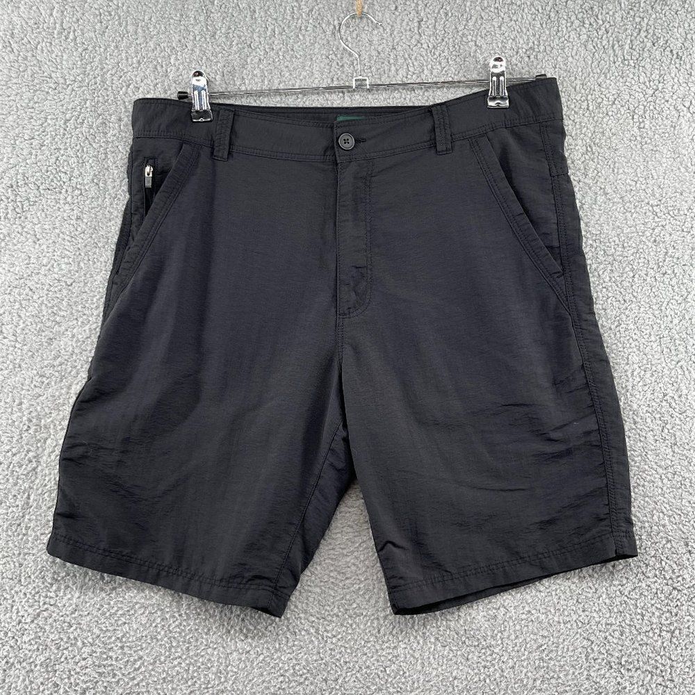 Outdoor Life Mens Shorts Black Nylon Lightweight size 35